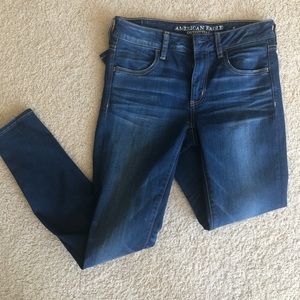 super stretch american eagle jeans